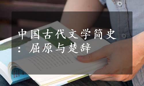 中国古代文学简史：屈原与楚辞