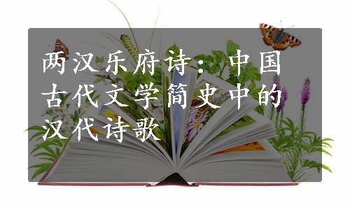 两汉乐府诗：中国古代文学简史中的汉代诗歌