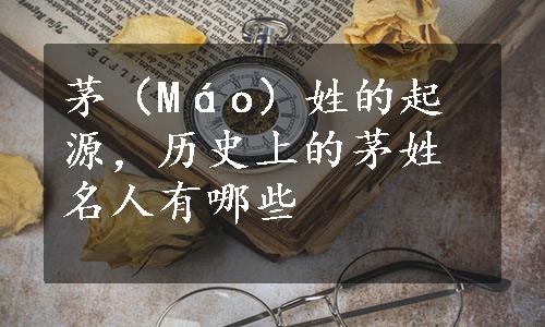 茅（Máo）姓的起源，历史上的茅姓名人有哪些