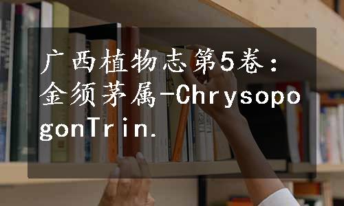 广西植物志第5卷：金须茅属-ChrysopogonTrin.