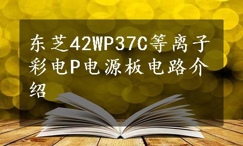 东芝42WP37C等离子彩电P电源板电路介绍
