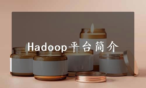 Hadoop平台简介