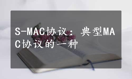 S-MAC协议：典型MAC协议的一种
