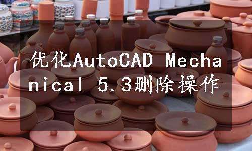 优化AutoCAD Mechanical 5.3删除操作