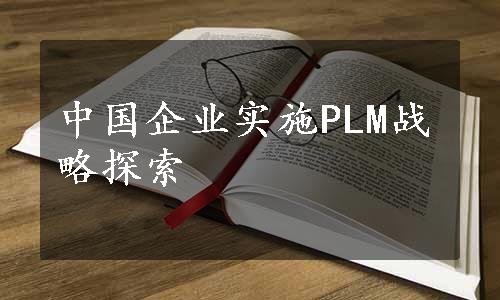 中国企业实施PLM战略探索