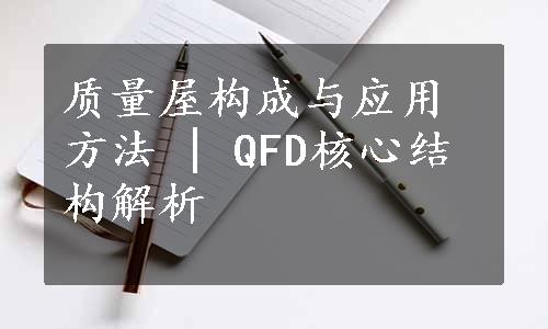 质量屋构成与应用方法 | QFD核心结构解析