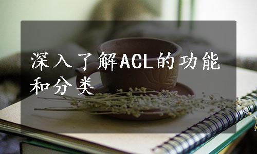 深入了解ACL的功能和分类