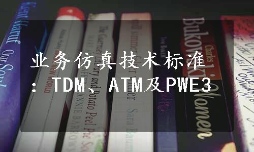业务仿真技术标准：TDM、ATM及PWE3