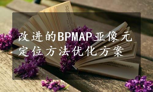 改进的BPMAP亚像元定位方法优化方案