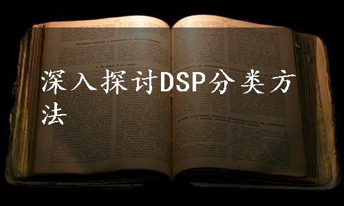深入探讨DSP分类方法
