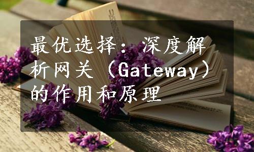 最优选择：深度解析网关（Gateway）的作用和原理