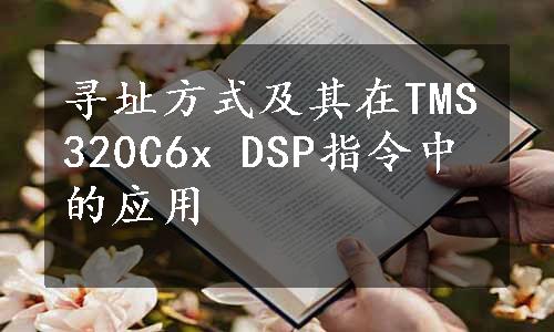 寻址方式及其在TMS320C6x DSP指令中的应用