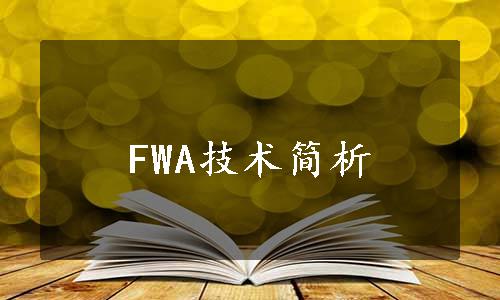 FWA技术简析