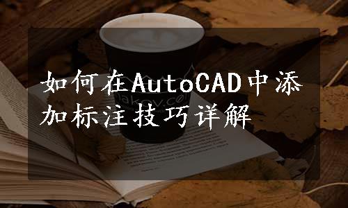 如何在AutoCAD中添加标注技巧详解