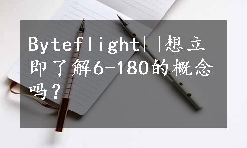 Byteflight−想立即了解6-180的概念吗？