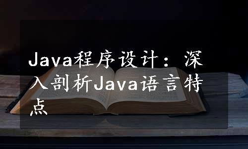 Java程序设计：深入剖析Java语言特点