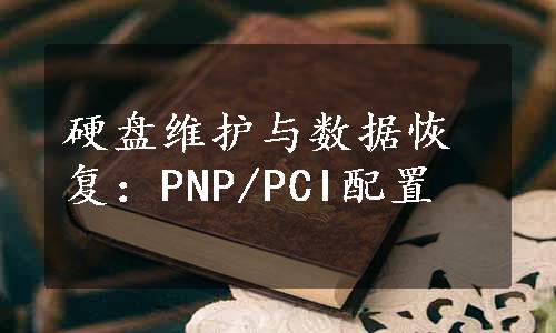 硬盘维护与数据恢复：PNP/PCI配置