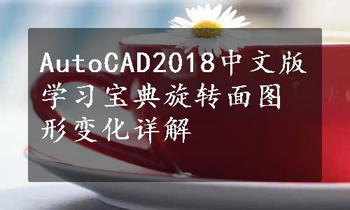 AutoCAD2018中文版学习宝典旋转面图形变化详解