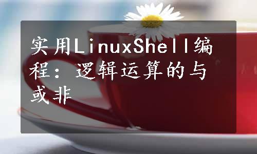 实用LinuxShell编程：逻辑运算的与或非