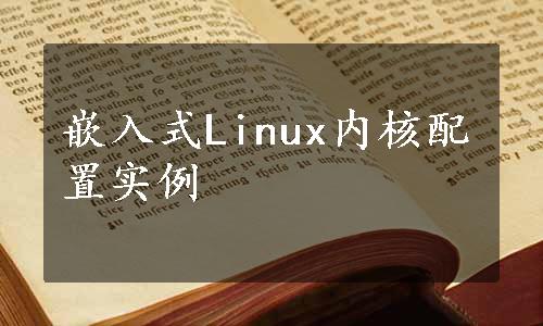 嵌入式Linux内核配置实例
