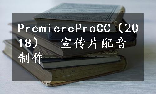 PremiereProCC（2018）—宣传片配音制作