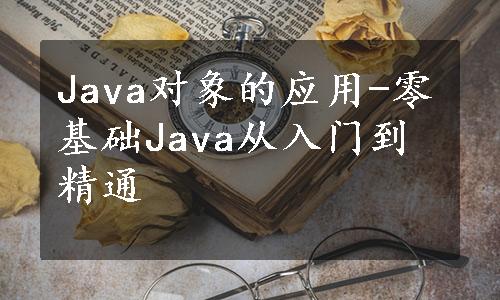 Java对象的应用-零基础Java从入门到精通