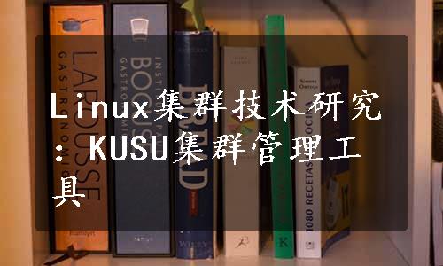 Linux集群技术研究：KUSU集群管理工具