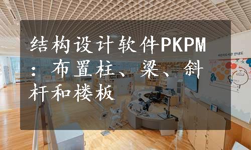 结构设计软件PKPM：布置柱、梁、斜杆和楼板