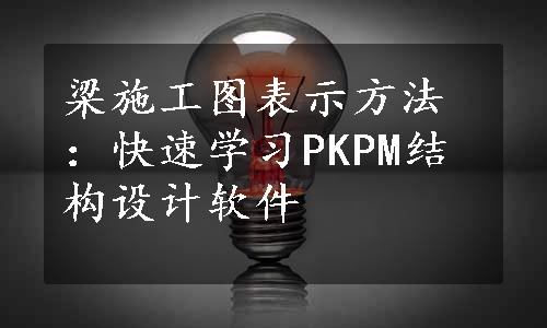 梁施工图表示方法：快速学习PKPM结构设计软件