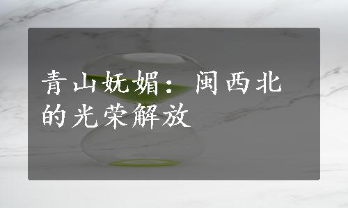 青山妩媚：闽西北的光荣解放