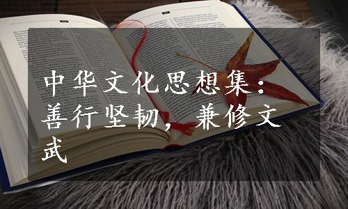 中华文化思想集：善行坚韧，兼修文武
