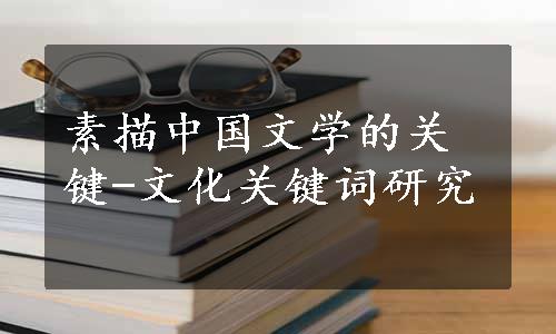 素描中国文学的关键-文化关键词研究