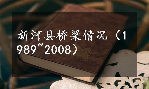 新河县桥梁情况（1989~2008）