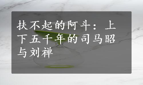 扶不起的阿斗：上下五千年的司马昭与刘禅
