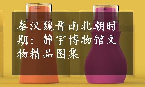 秦汉魏晋南北朝时期：静宇博物馆文物精品图集