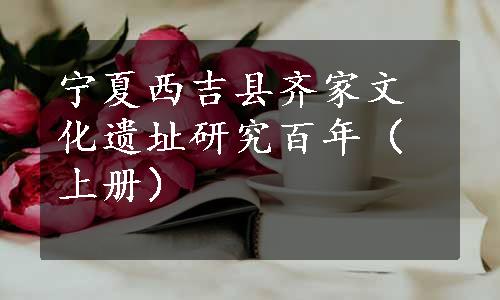 宁夏西吉县齐家文化遗址研究百年（上册）