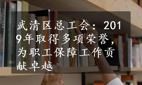 武清区总工会：2019年取得多项荣誉，为职工保障工作贡献卓越