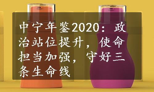 中宁年鉴2020：政治站位提升，使命担当加强，守好三条生命线