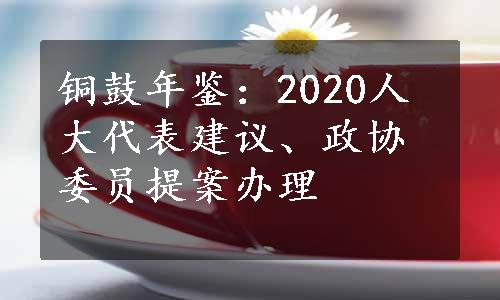铜鼓年鉴：2020人大代表建议、政协委员提案办理