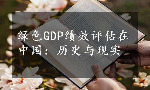 绿色GDP绩效评估在中国：历史与现实