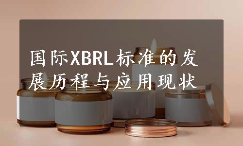 国际XBRL标准的发展历程与应用现状