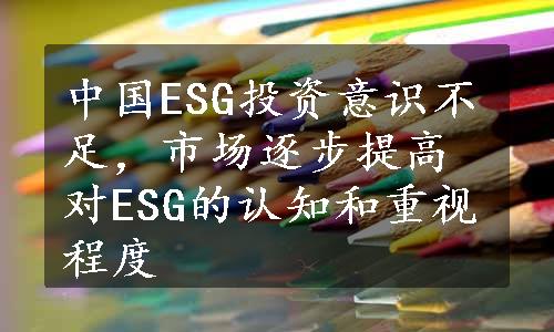 中国ESG投资意识不足，市场逐步提高对ESG的认知和重视程度