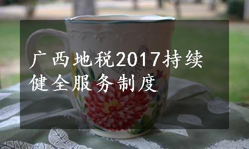 广西地税2017持续健全服务制度