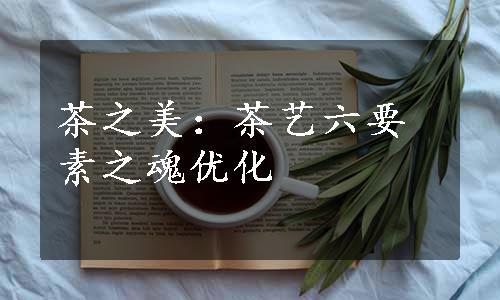茶之美：茶艺六要素之魂优化