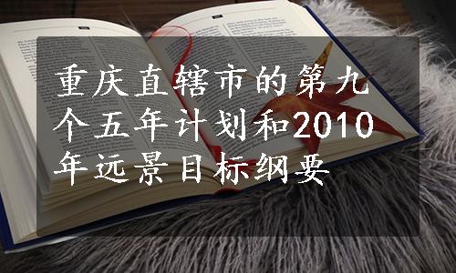 重庆直辖市的第九个五年计划和2010年远景目标纲要