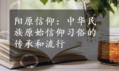 阳原信仰：中华民族原始信仰习俗的传承和流行