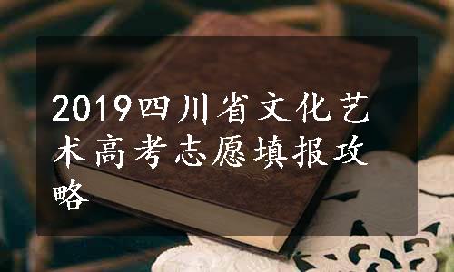 2019四川省文化艺术高考志愿填报攻略