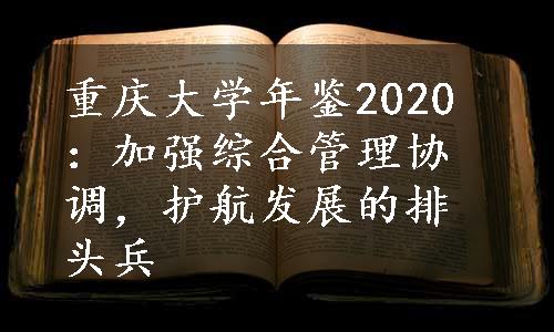重庆大学年鉴2020：加强综合管理协调，护航发展的排头兵