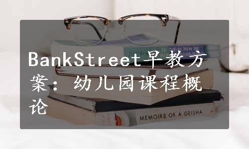 BankStreet早教方案：幼儿园课程概论