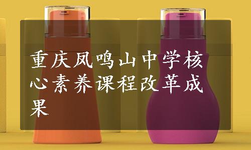 重庆凤鸣山中学核心素养课程改革成果